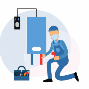 water heater repairman icon