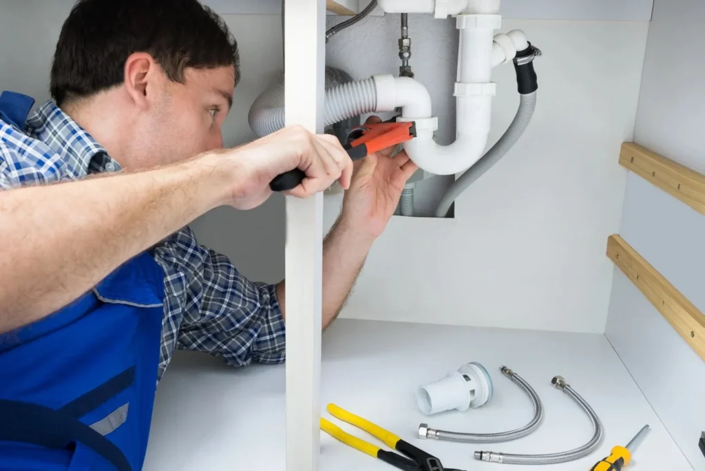 Plumber Fixing Drain Issue