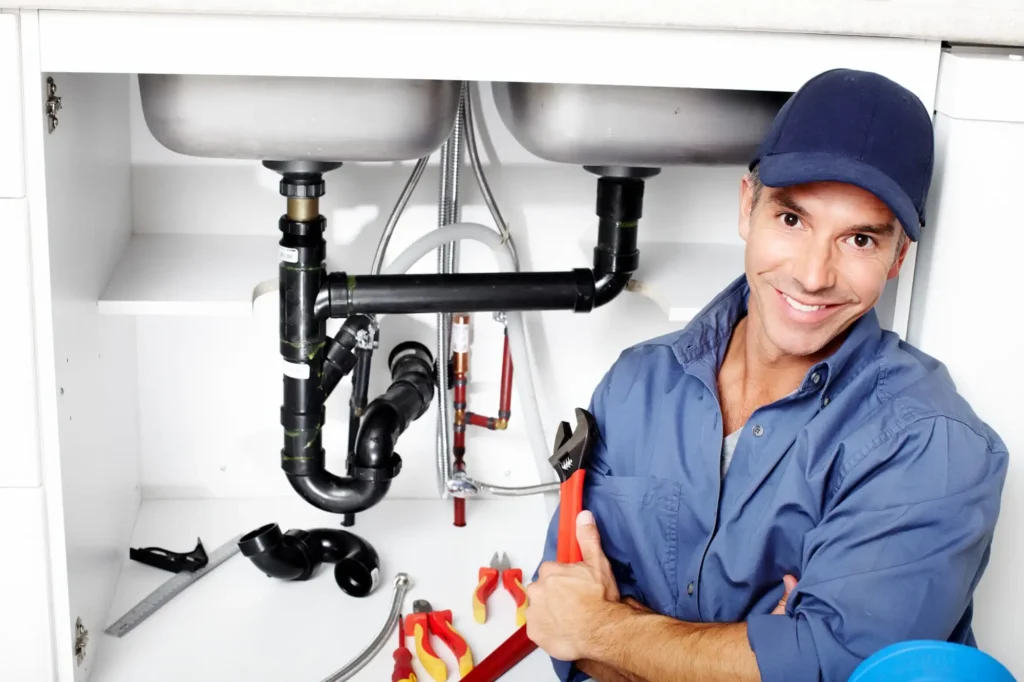 man plumber work plumbing repair