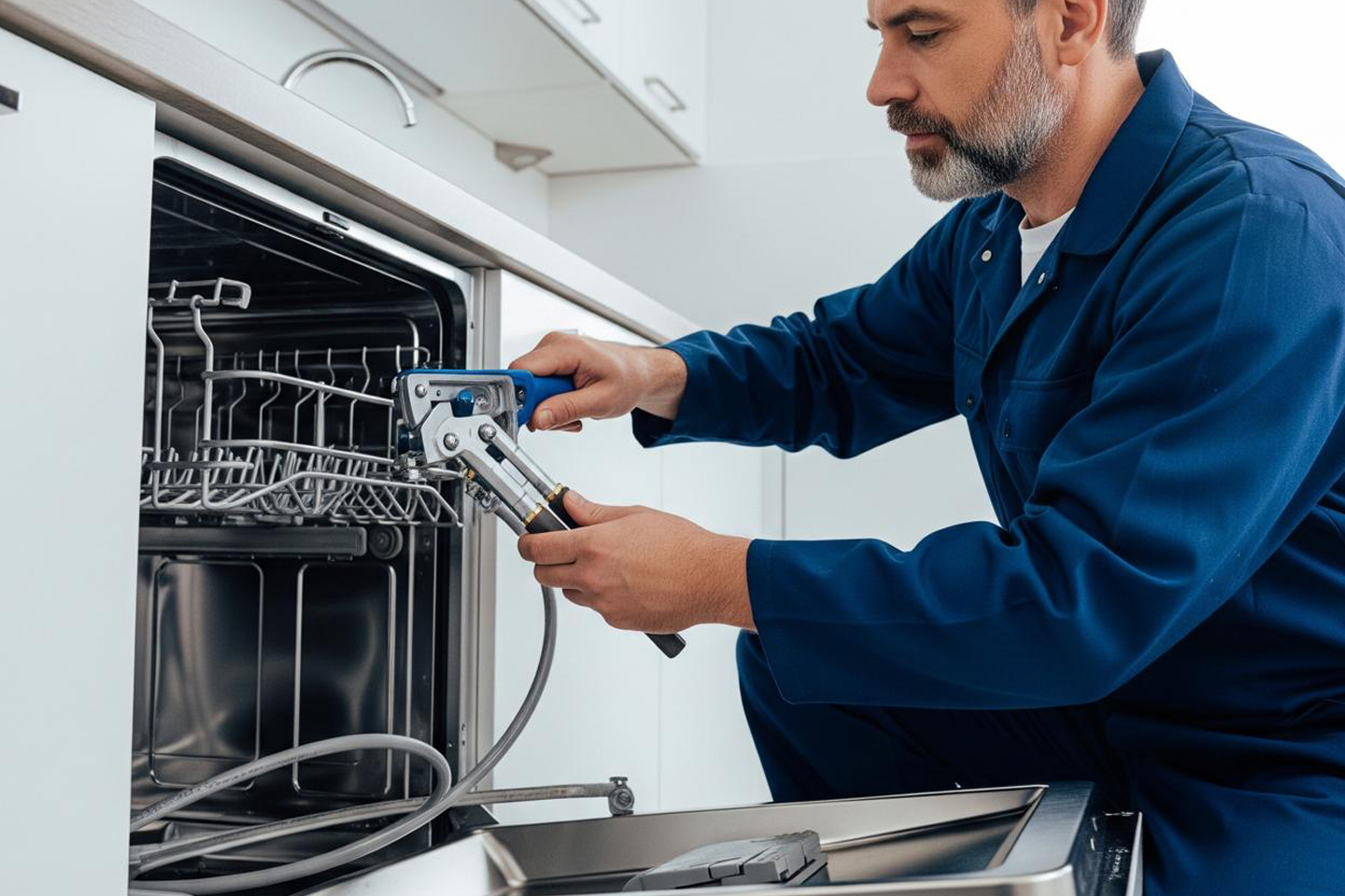 installing dishwasher